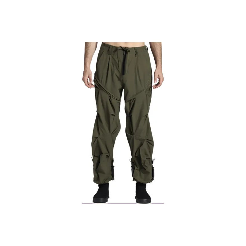 NORVINCY Western Outdoor Solid Color Casual Pants Unisex-5