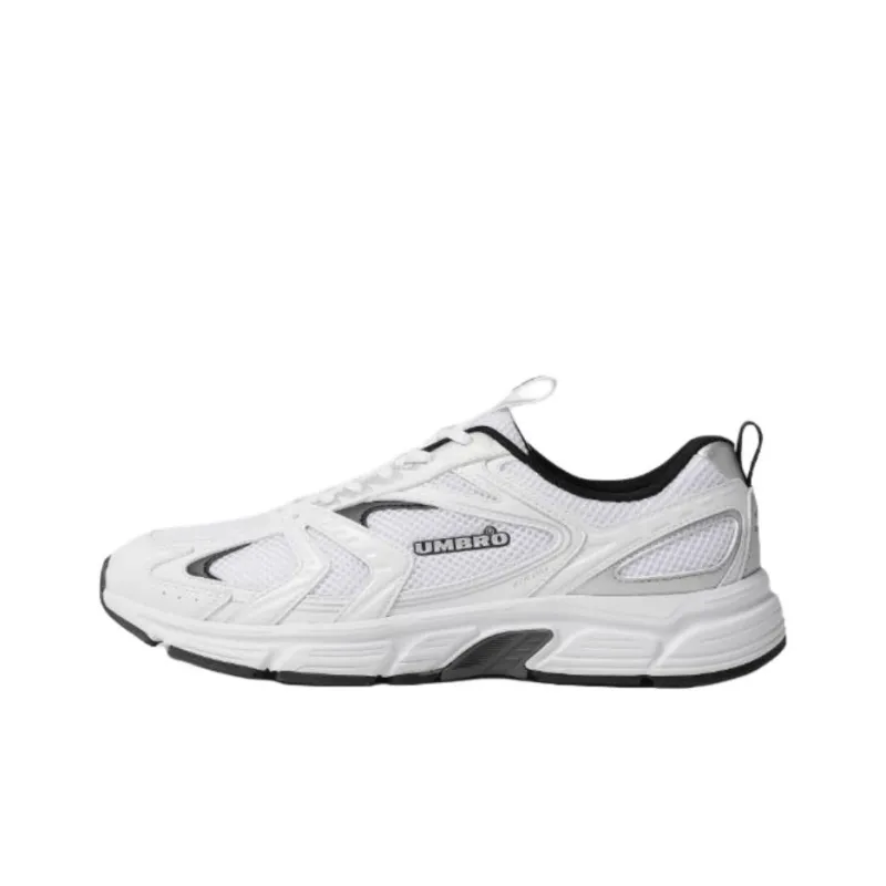 Umbro Anti Slip Wear Resistant Low Top Running Shoes Unisex White-0