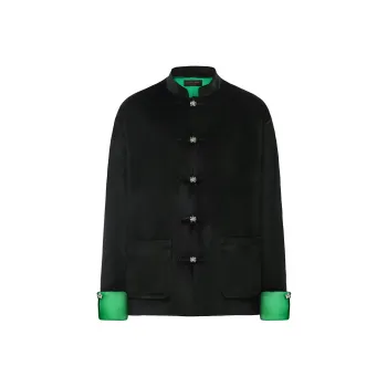 GALLIANO LANDOR Jackets Coats Unisex Black Green