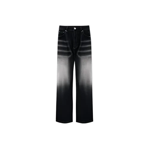 DOENU Jeans Unisex Black Gray Color