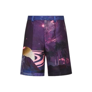 Valentino Casual Shorts Men Purple