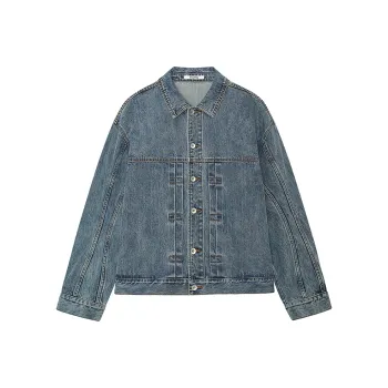 NANS STUDIO Jackets Coats Men's Washed Blue