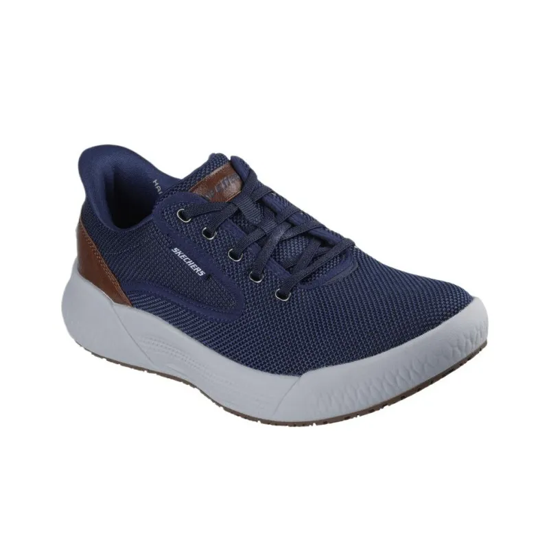 Skechers Relaxed Fit Low Top Casual Shoes Men's Marine Blue-3