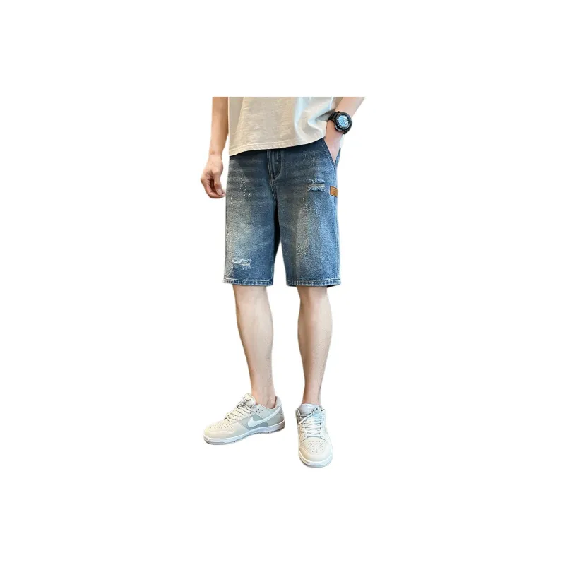 Tonlion Denim Shorts Men's Medium Jeans-0