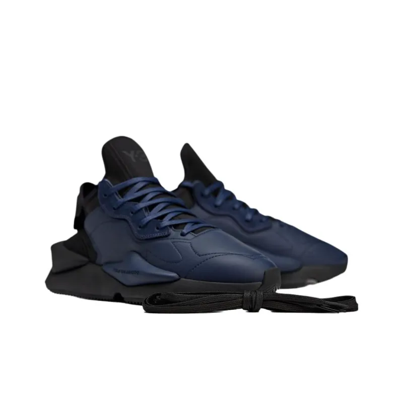 Y 3 Y 3 Kaiwa Slip Resistant Low Top Chunky Sneakers Unisex Blue-4
