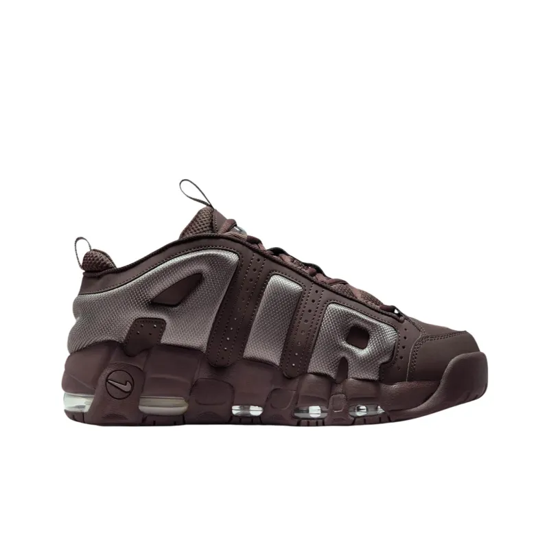 Nike Air More Uptempo Anti Slip Wear Resistant Mid Top Vintage Basketball Shoes Unisex Brown-1