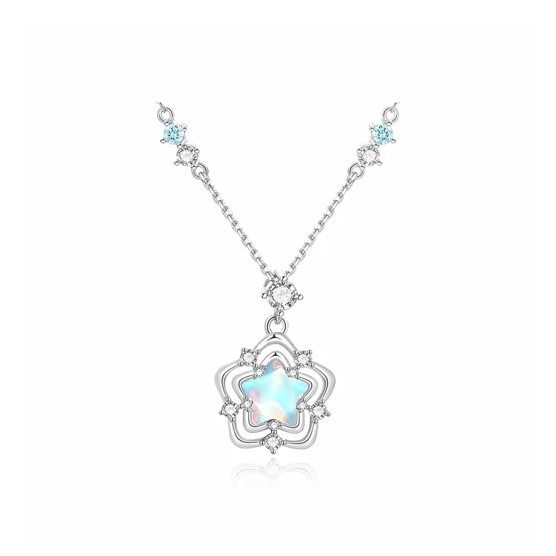 Star Treasures S925 Silver Necklaces Women's-0