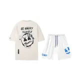 Ecru Clothing Set (Top Beige+Pants White)