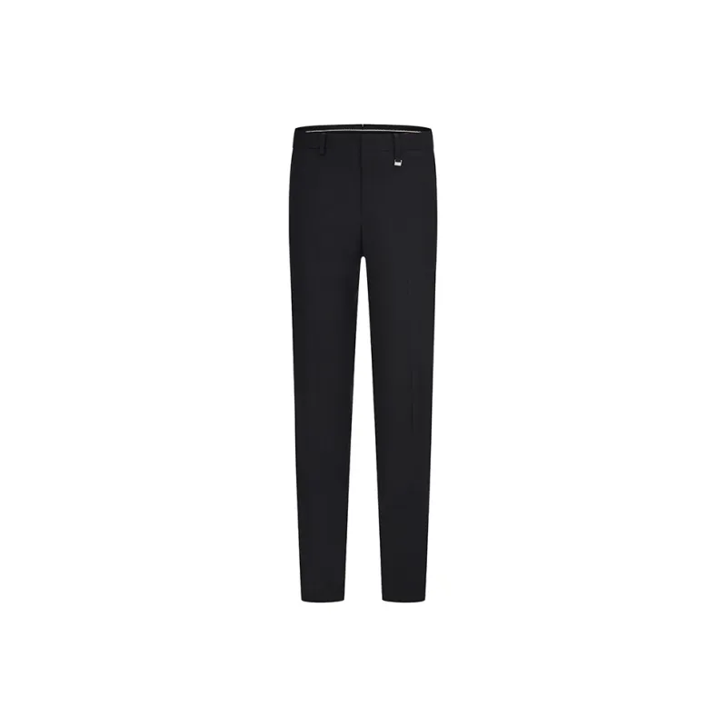 RARE Suit Trousers Men Black-0