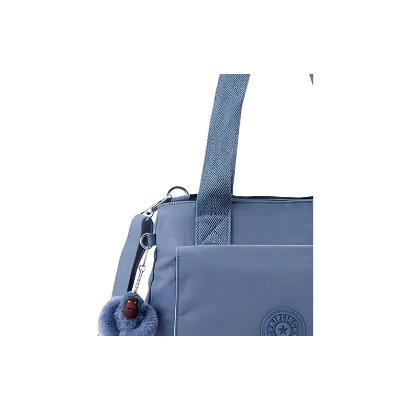 Kipling Fabric Tote Bag, Shopping Bag, Shoulder Bag, Crossbody Bag, Handbag Medium Size Unisex Blue-1