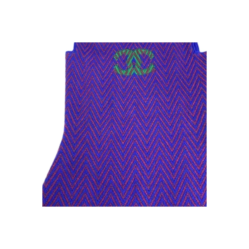 CHANEL Sleeveless Dress Women's Blue Purple-2