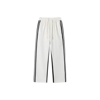 Mimx Homme Casual Pants Unisex Black White