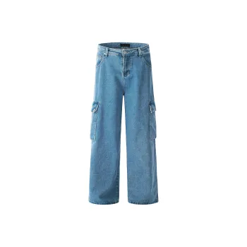 HEIYIXIANSHENG Cargo Pants Unisex Blue