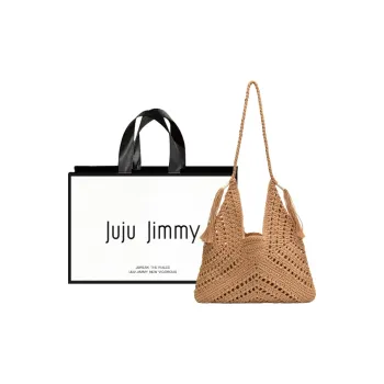 Juju Jimmy Straw Woven Shoulder Bag Regular Women's Brown
