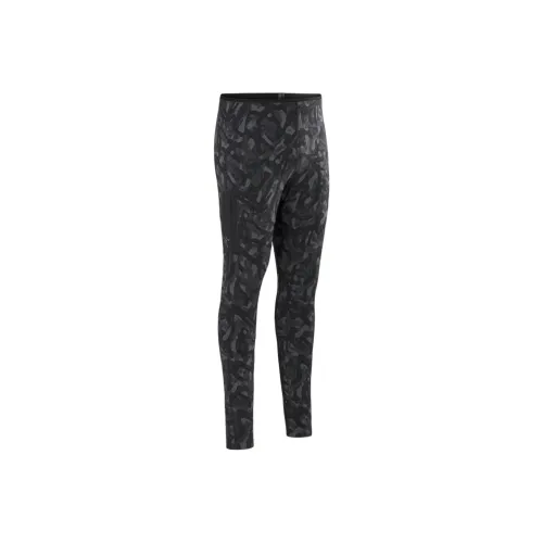 Arcteryx RHO LT FW24 Bottom Print Men's Casual Pants Men's Black Grottoflage