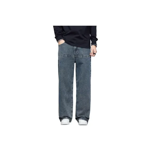 Tonlion Jeans Unisex Vintage Blue