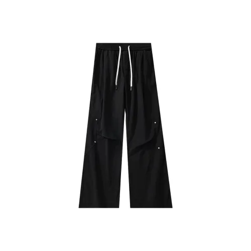 Menglaini Casual Pants Unisex Black