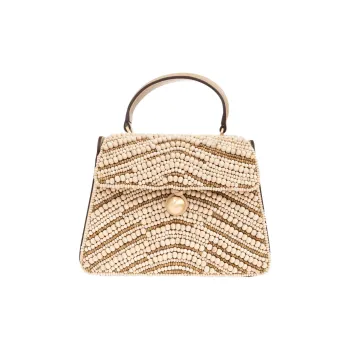 CULT GAIA Leather Handbag Women's Beige