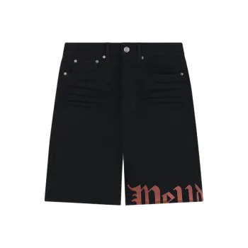 WE11DONE Logo print Bermuda Shorts