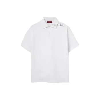 GUCCI Printed Short Sleeve Polo Shirt
