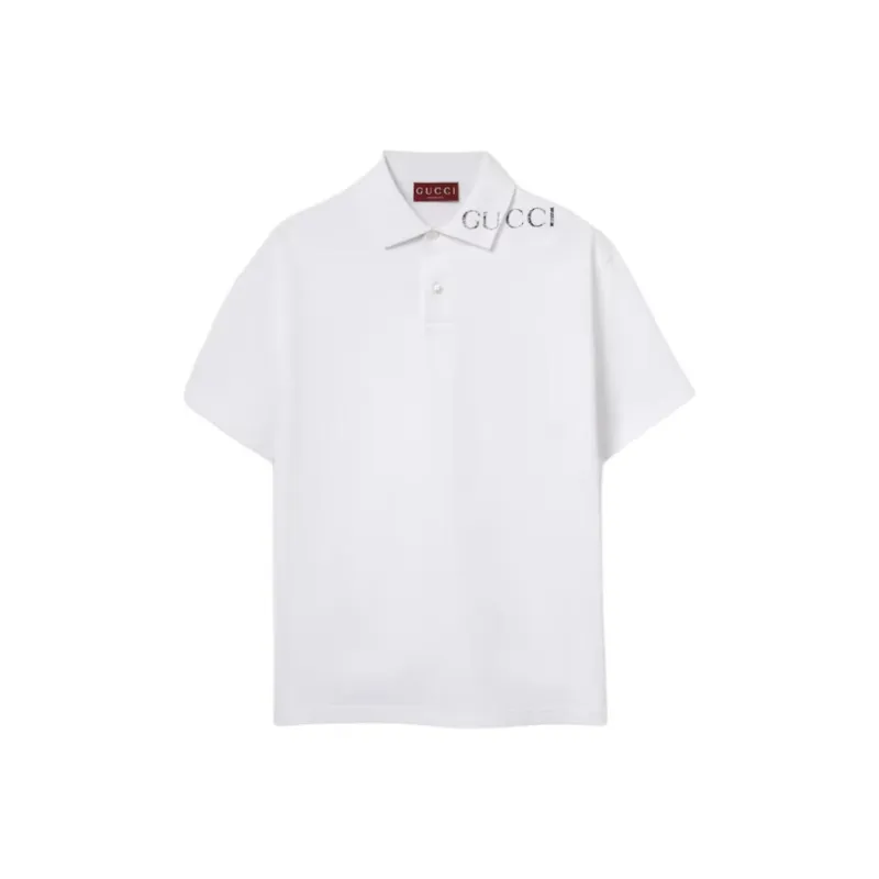 GUCCI Printed Short Sleeve Polo Shirt-0