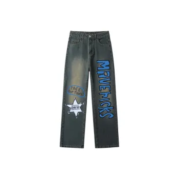 AFTER SCHOOL SPECIAL Jeans Unisex Vintage Blue