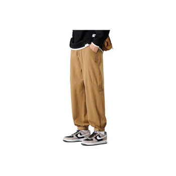 Tonlion Casual Pants Unisex Dark Khaki
