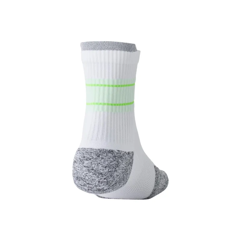 Under Armour ArmorDry Run Cushion Crew Mid Calf Socks Unisex 3 Pack White 102-2