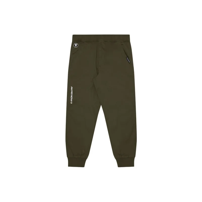 Aape Logo patch Elasticated waist Trousers-4