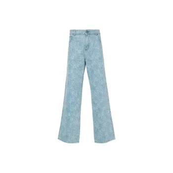 BALMAIN 4G motif Straight leg Jeans