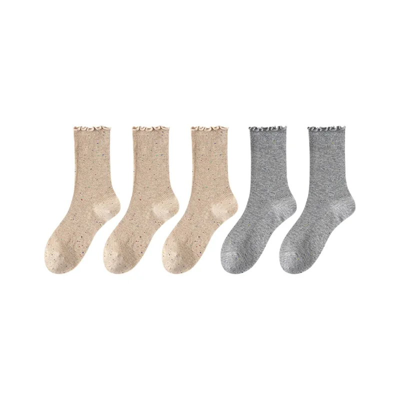 Top Melon Mid Calf Socks Women's Combo Set-10