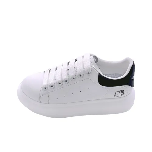 Hello Kitty White Abrasion Resistant Breathable Low Top Casual Shoes Women's White Black