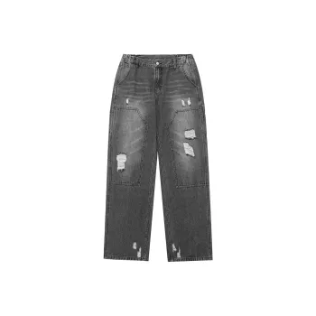 LUJIAMEN Jeans Unisex Dark Gray
