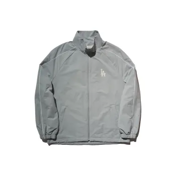 MLB Los Angeles Dodgers Varsity Jackets Coats Unisex Gray