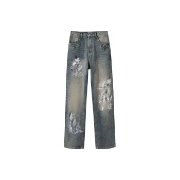 HELEH Jeans Unisex Vintage Blue