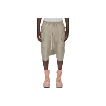 Rick Owens DRKSHDW Denim Creatch Cargo Pods Shorts
