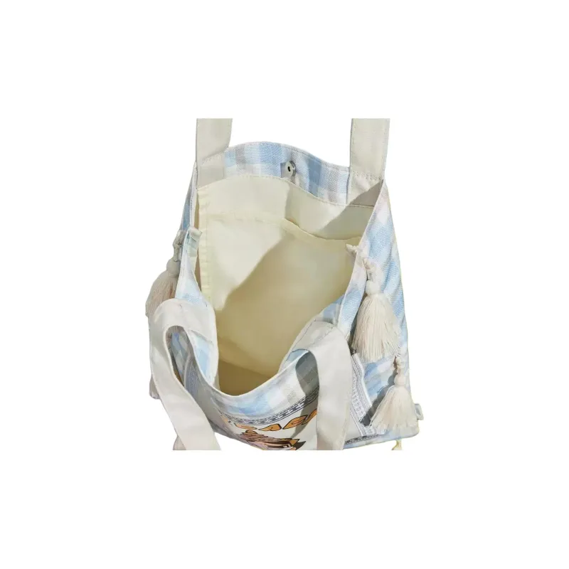POP MART CRYBABY Canvas Bag, Shoulder Bag Women's Blue & White-1