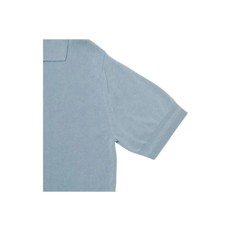 Onitsuka Tiger SS25 KNIT Polo Shirt Men's Blue-3
