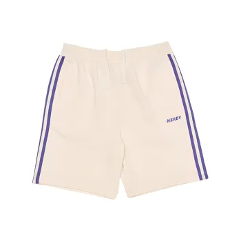 Nerdy Casual Shorts Unisex Cream