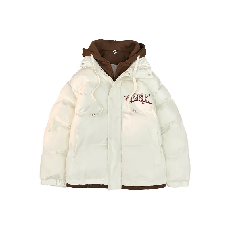 HOKLV Puffer Jacket Unisex Black-2