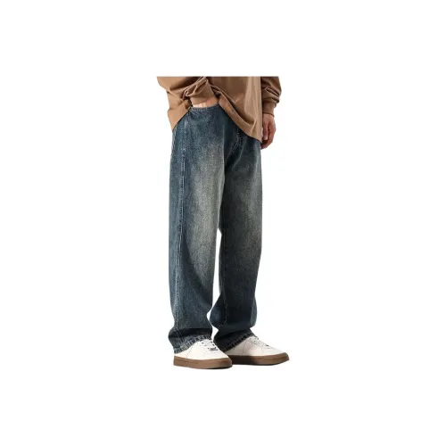 DUATOGE Jeans Men's Vintage Blue