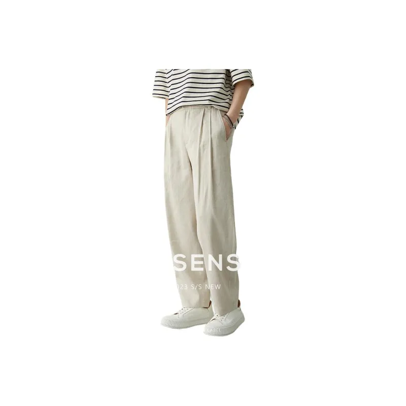 Osens Casual Pants Men's Linen Original-0