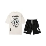 Beige Black Clothing Sets (Beige Top+Black Pants)