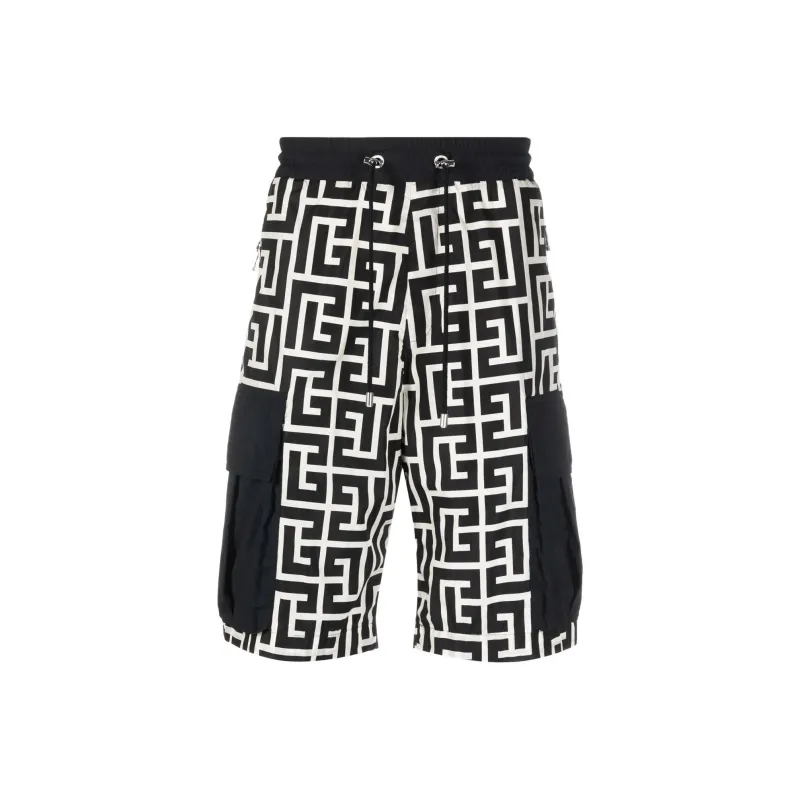 BALMAIN Cargo Shorts Men Black-0