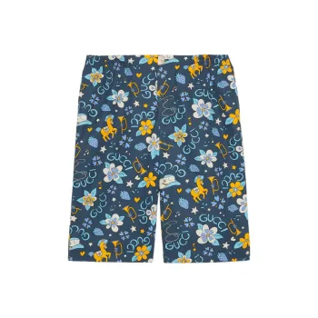 GUCCI Cotton Flower And Pony Print Shorts