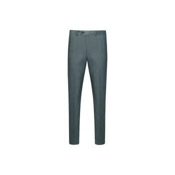 G· Mons Casual Pants Men Gray Green Plaid