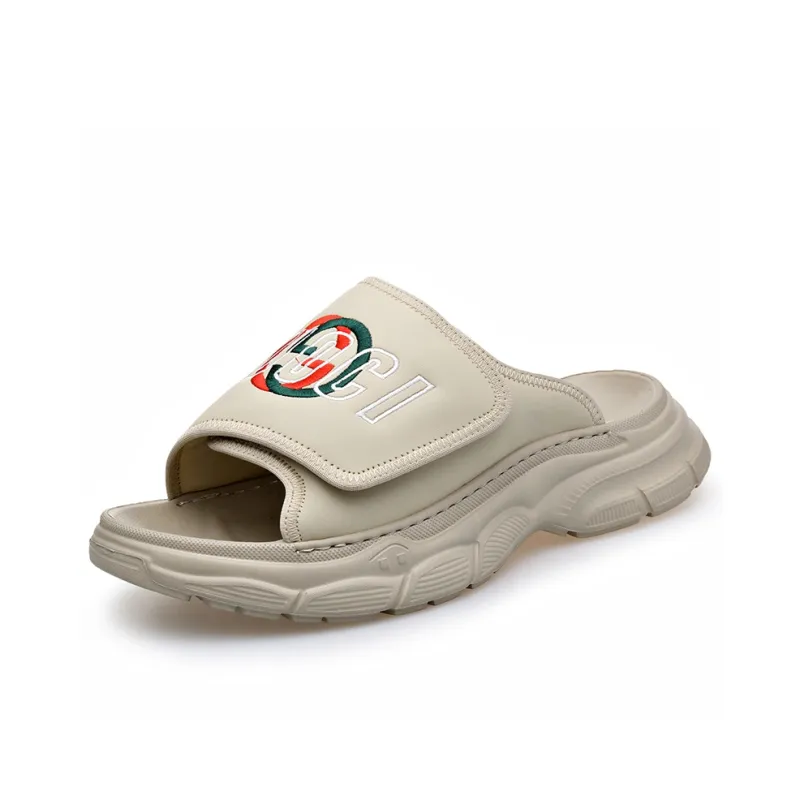 XIAOTOULANG Stitching Slip Resistant Odor Resistant Abrasion Resistant Slide Slippers Men's-6