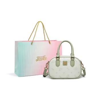 Pepsi PU Shoulder Bag Handbag Boston Bag Crossbody Bag Regular Women's Cherry Blossom Pink/Fresh Green