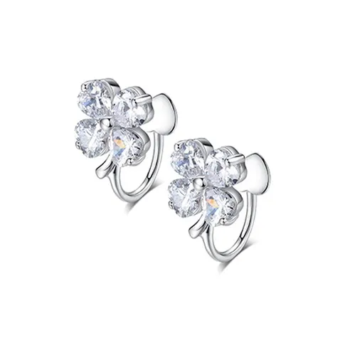 NVBBK Sterling Silver Clip on Ear Cuffs Women's-1
