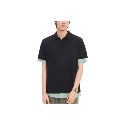 Pony Polo Shirts Men Black